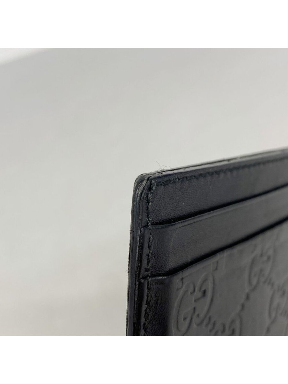 Gucci Card Case Guccissima Leather Black - Picture 6 of 8